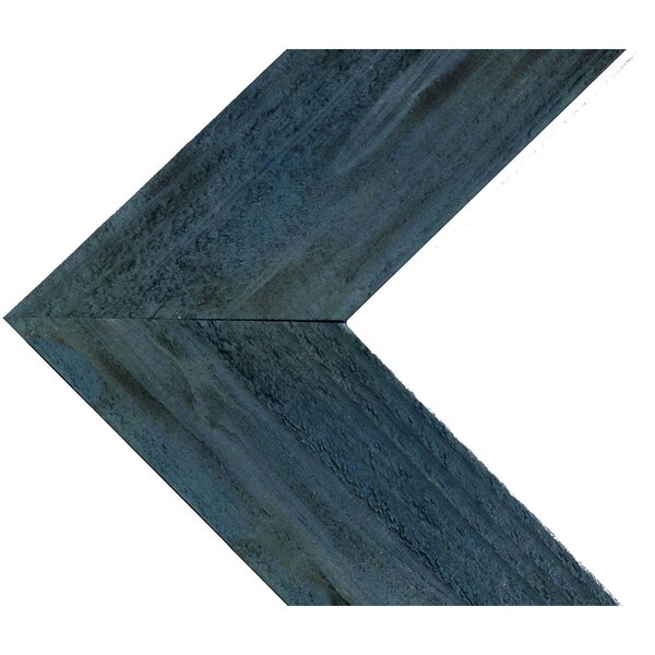 Ekena Millwork 13 3/4"W x 12"H x 3/4"D Vintage Farmhouse 5 1/2" Chevron, Barnwood Decor Collection, Driftwood Blue DECR13X12X075CHVBU - main